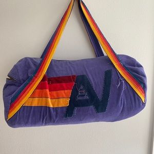 Aviator Nation Retro corduroy gym style bag